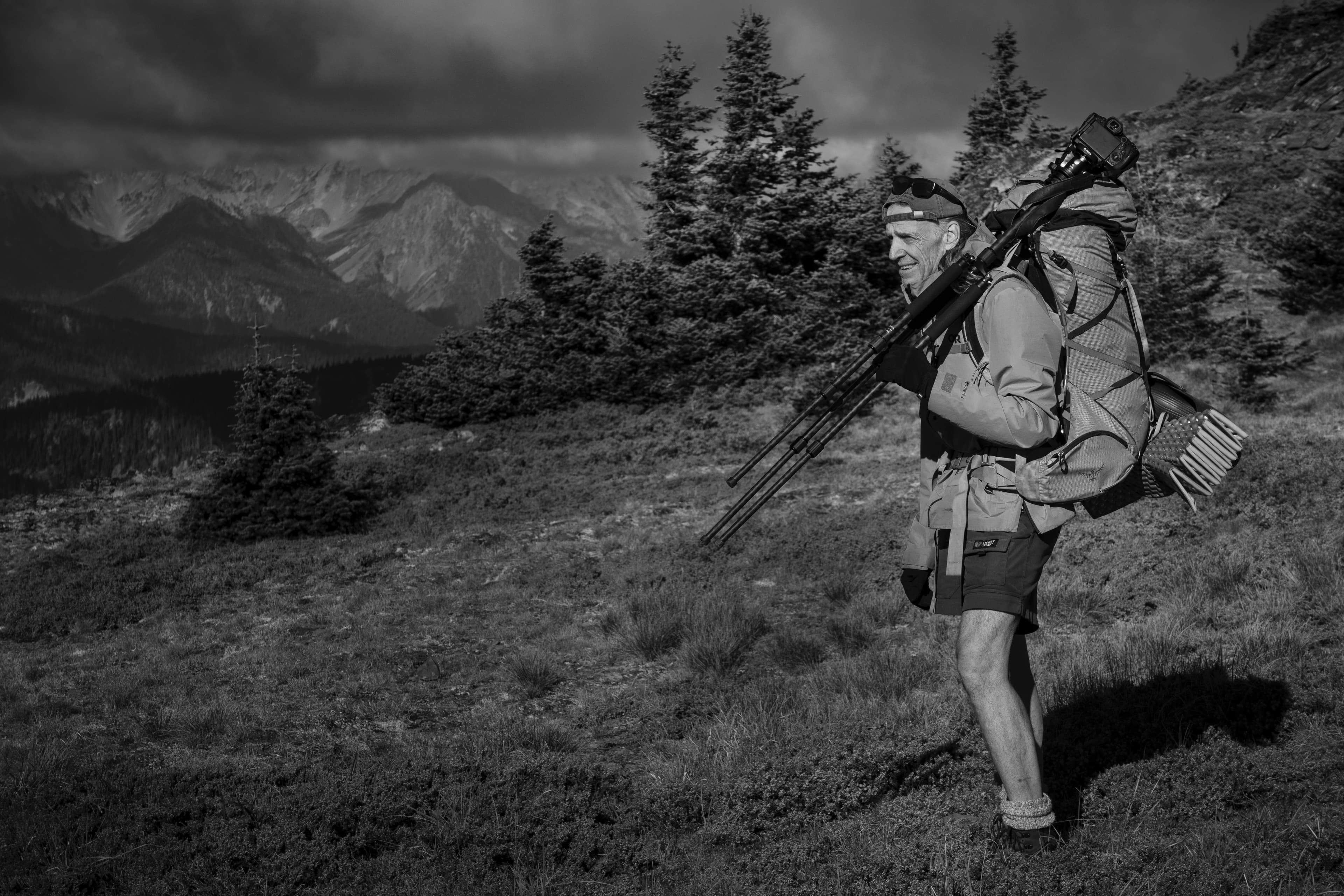 Don looking over a mountain