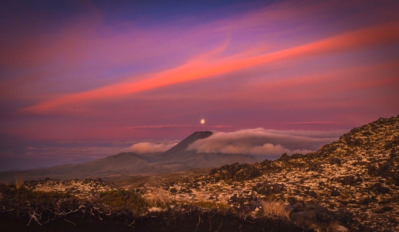 Full Moon Over Mt. Ngauruhoe