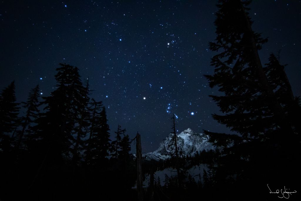 Orion over Mt. Shuksan